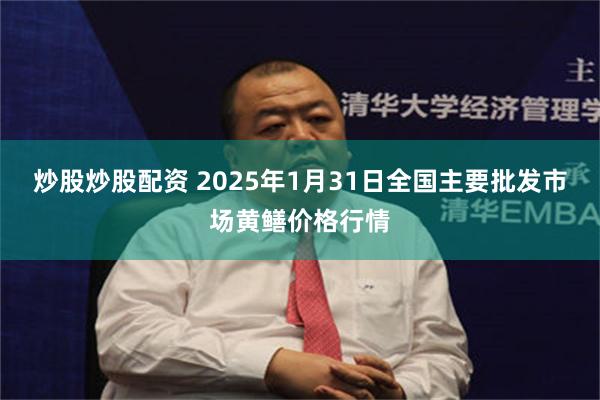 炒股炒股配资 2025年1月31日全国主要批发市场黄鳝价格行情